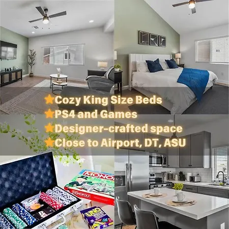 Stylish Phoenix Suite By Zenia Stays - Central & Cozy Escape